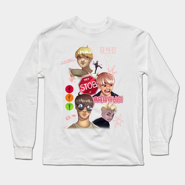 Jin | Worldwide Handsome Long Sleeve T-Shirt by Lushie